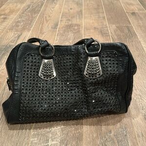 Blue Elegance Woman’s Black Purse